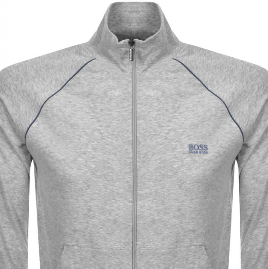 Alternative Image for ProductBOSS Bodywear Full Zip Sweatshirt Grey2